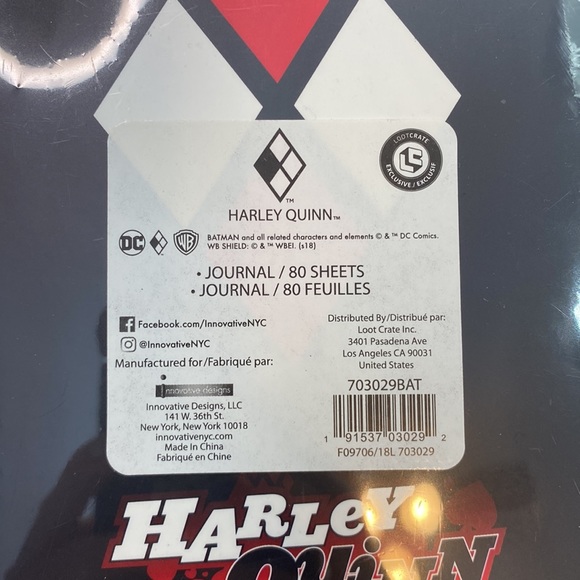Loot Crate Exclusive Harley Quinn Journal - Picture 4 of 6